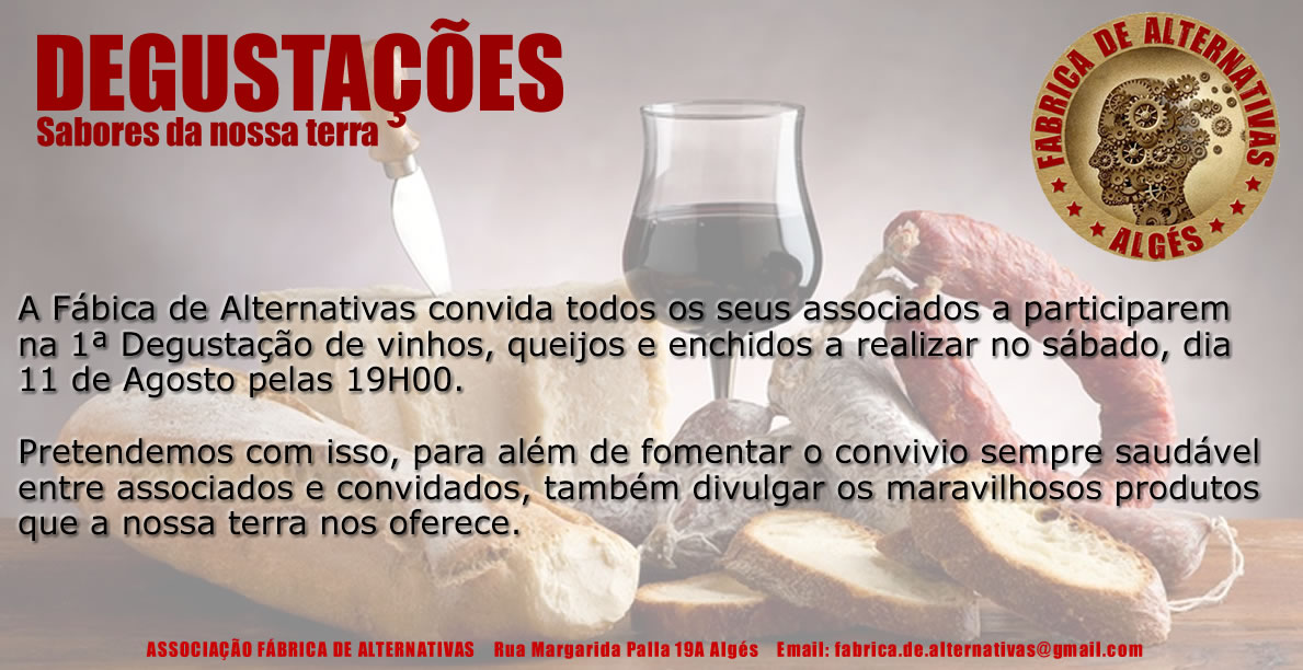 Degustação de sabores da nossa terra